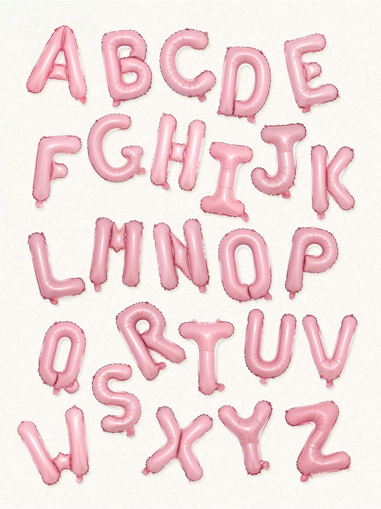 Wedding Z - 16 inch pink letter decoration balloon,