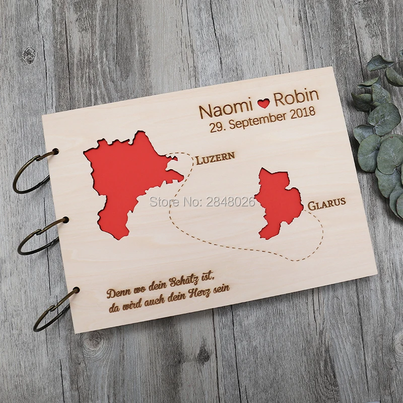 Rustic personalized wedding gu - Personalized Guest Book 리뷰 및 가격