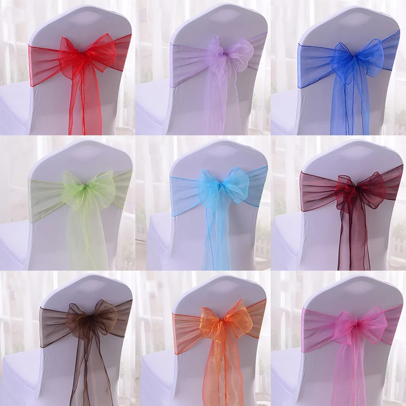 50/100pcs High Quality Sash Or - Chair Sash Organza 리뷰 및 가격