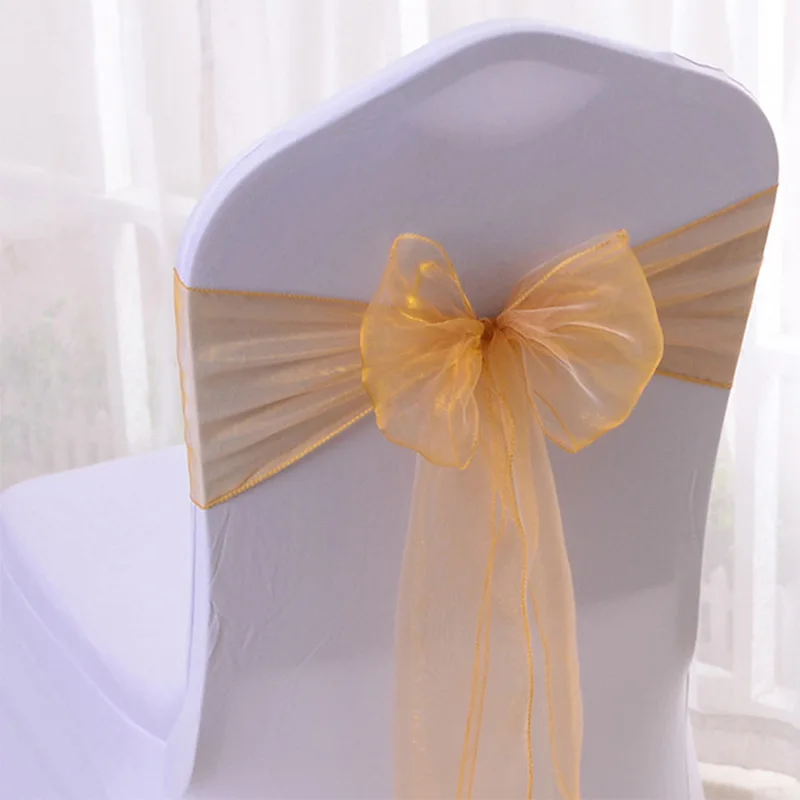 50/100pcs High Quality Sash Or - Chair Sash Organza 리뷰 및 가격