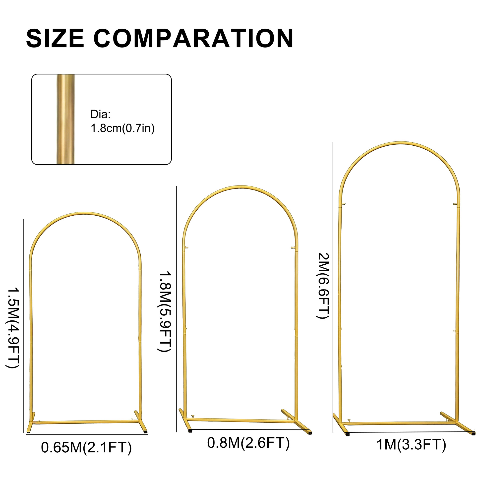 Metal Gold Wedding Arch Stand  - Wedding Support 리뷰 및 가격