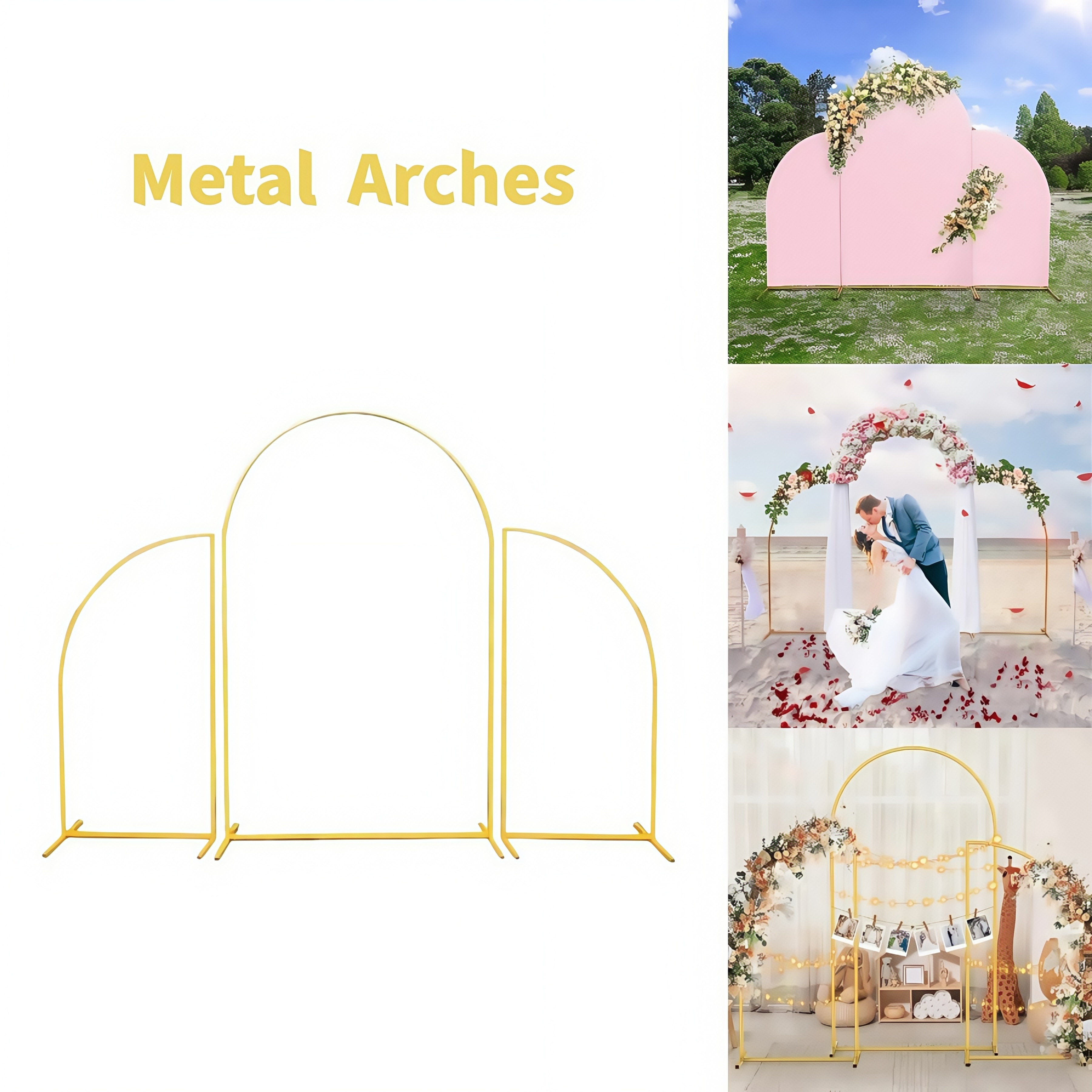 Crown Metal Arch Stand,3pcs Se - Wedding Support 리뷰 및 가격