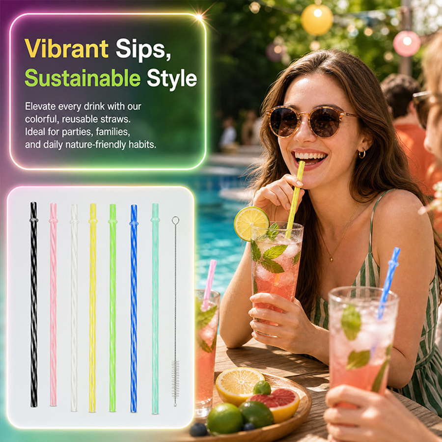 25Pcs Colorful Striped Reusabl - Wedding Supply Bulk 리뷰 및 가격
