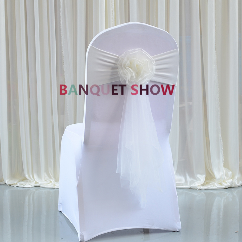 Wedding Banquet Stretch Chair  - Chair Sash Organza 리뷰 및 가격