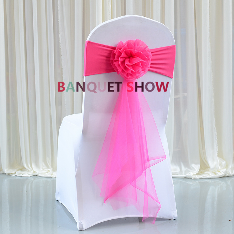 Wedding Banquet Stretch Chair  - Chair Sash Organza 리뷰 및 가격