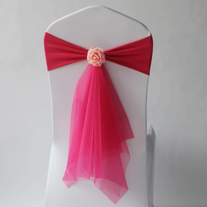 Wedding Decoration Spandex Cha - Chair Sash Organza 리뷰 및 가격
