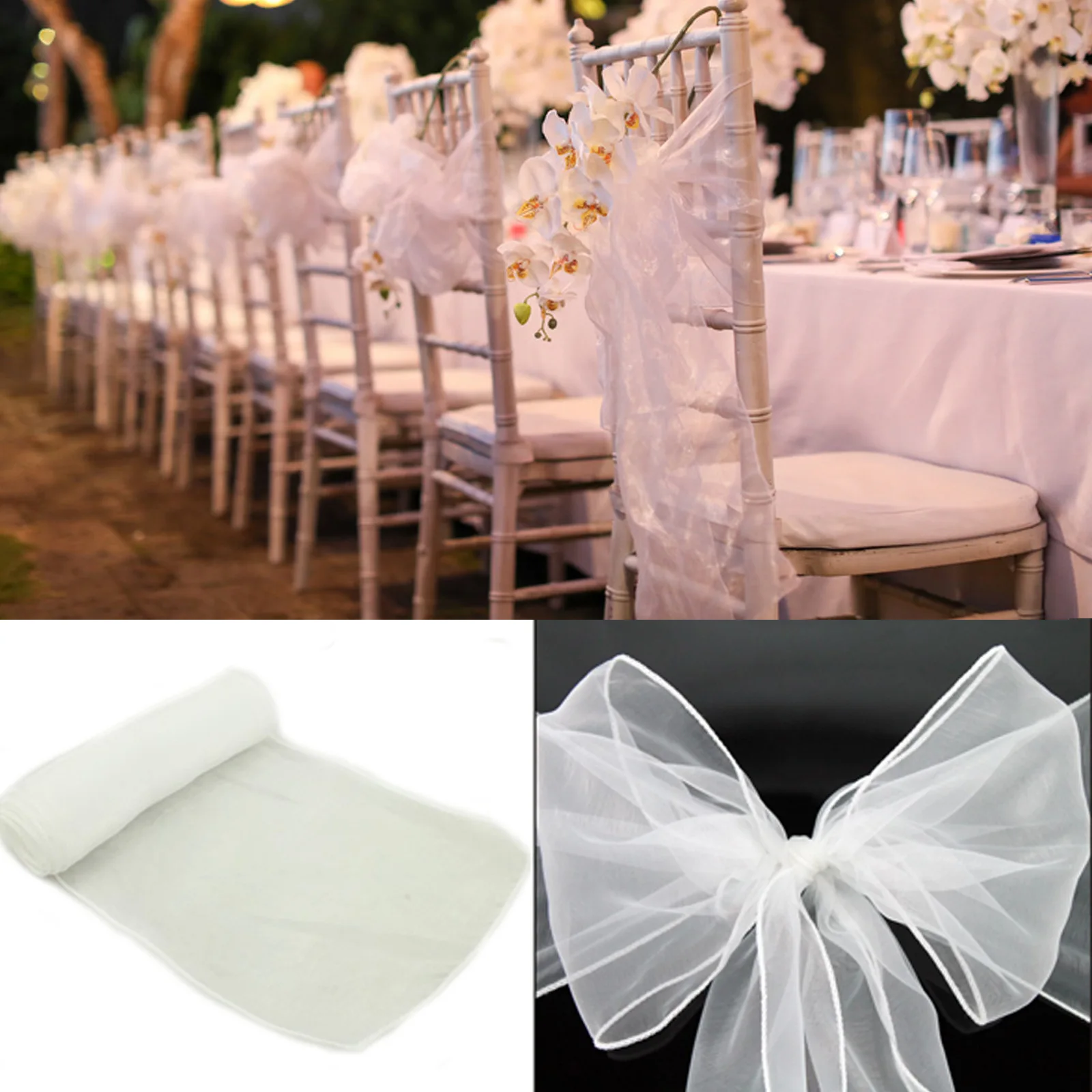 Wholesale 10/50 Pack Organza B - Chair Sash Organza 리뷰 및 가격