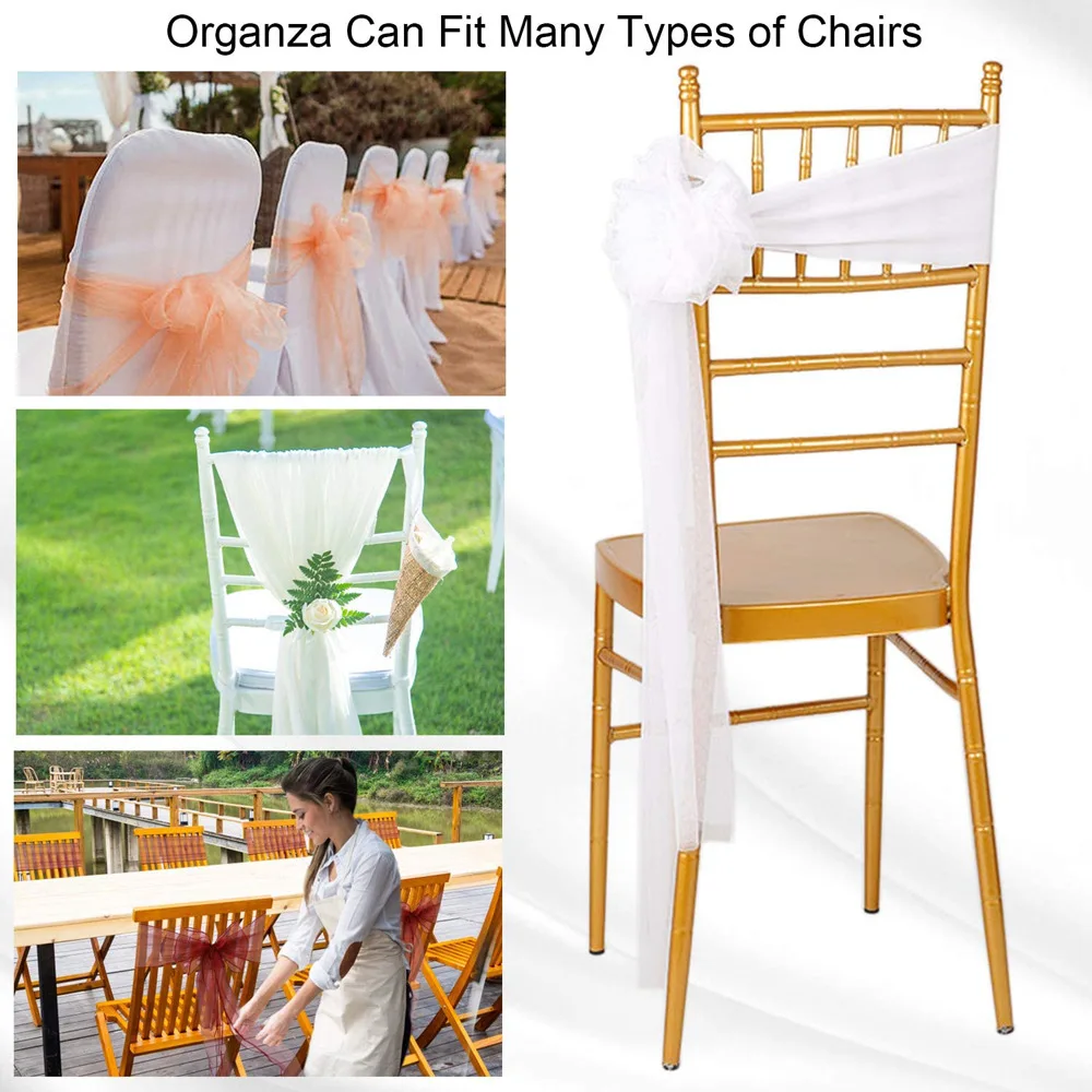 Wholesale 10/50 Pack Organza B - Chair Sash Organza 리뷰 및 가격