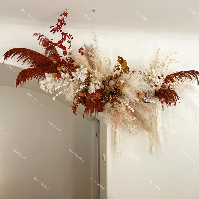 Pampas Grass Artificial Rose F - Wedding Arch Flower 리뷰 및 가격
