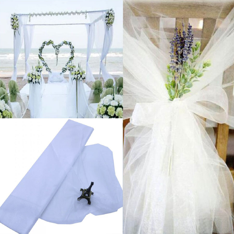 10m Wedding Decoration Tulle R - Chair Sash Organza 리뷰 및 가격