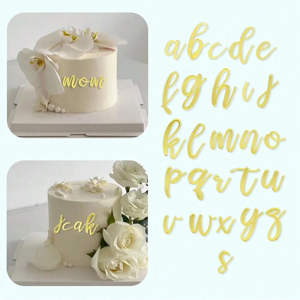 1set Golden Mirror Acrylic A-Z - Wedding Z 리뷰 및 가격