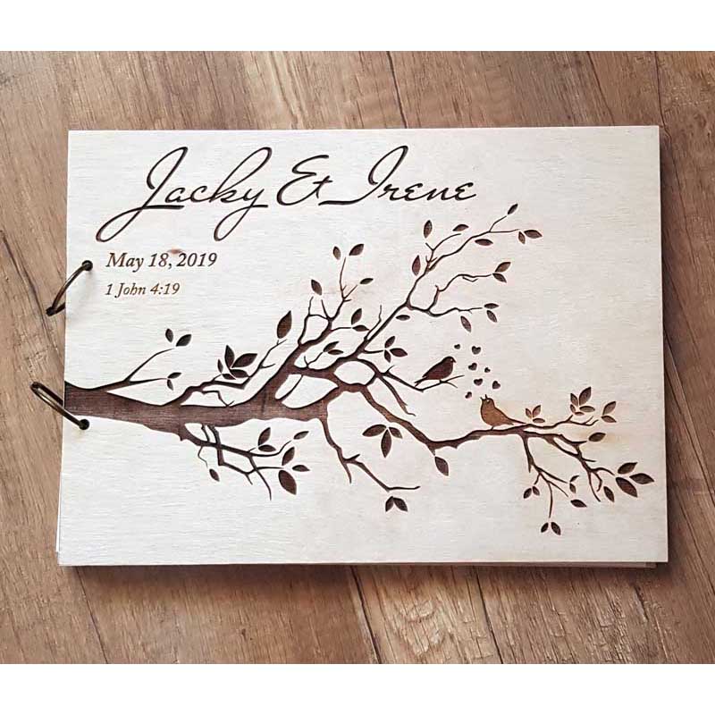 Personalized Engraved  Wooden  - Personalized Guest Book 리뷰 및 가격