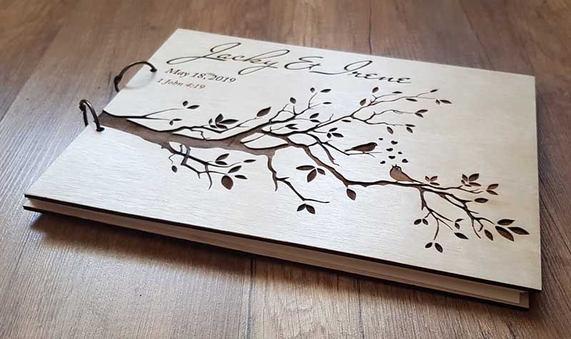 Personalized Engraved  Wooden  - Personalized Guest Book 리뷰 및 가격