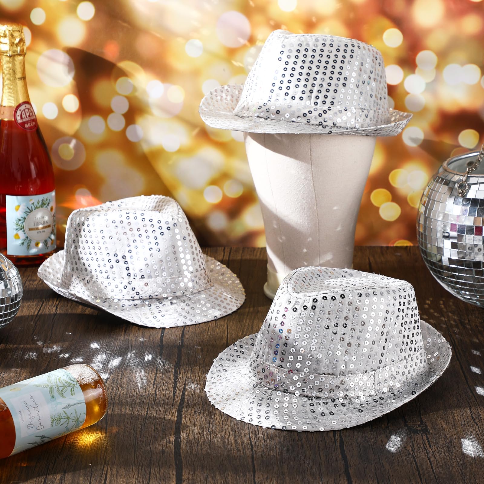 12-36Pcs Sequin Hats Bulk Glit - Wedding Supply Bulk 리뷰 및 가격