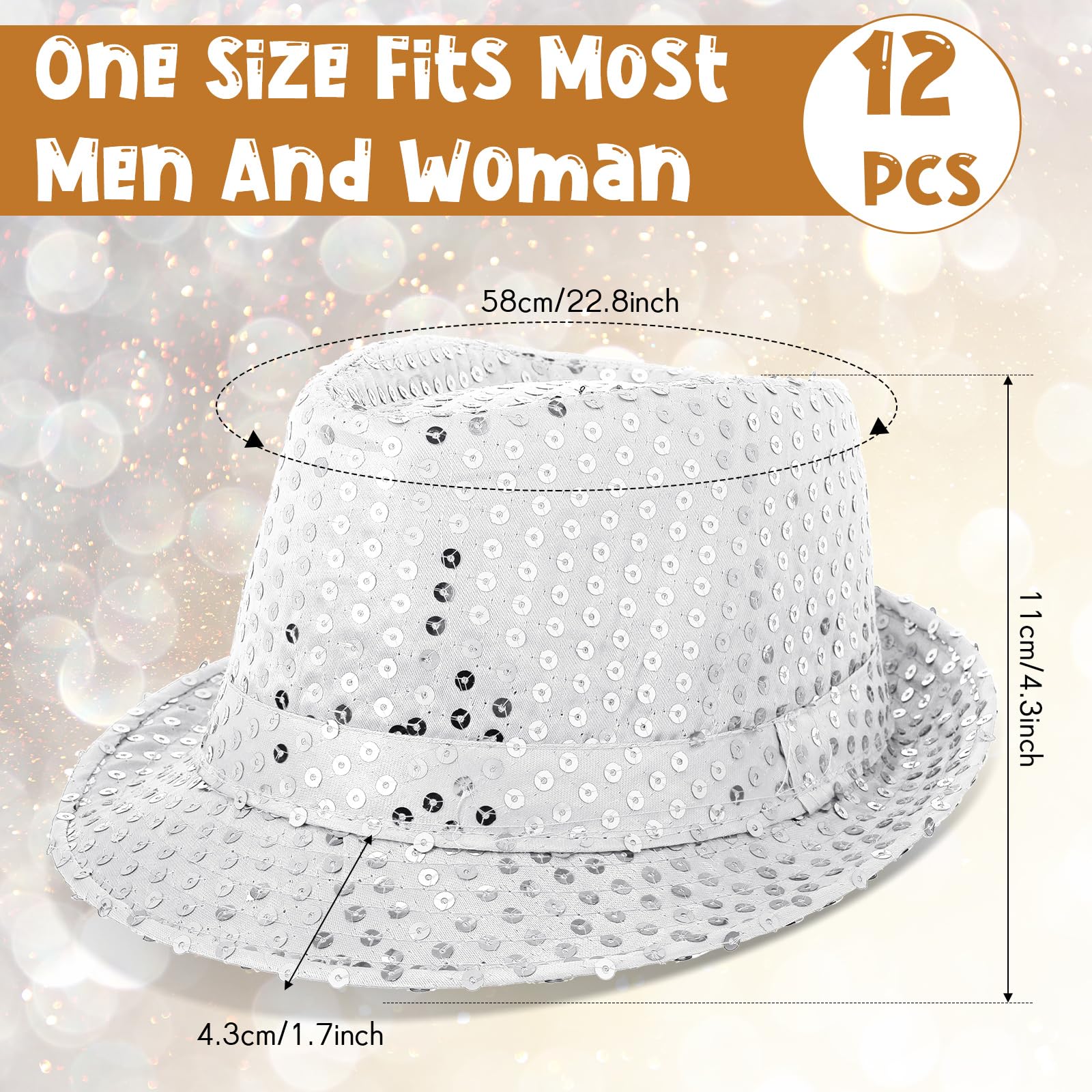 12-36Pcs Sequin Hats Bulk Glit - Wedding Supply Bulk 리뷰 및 가격