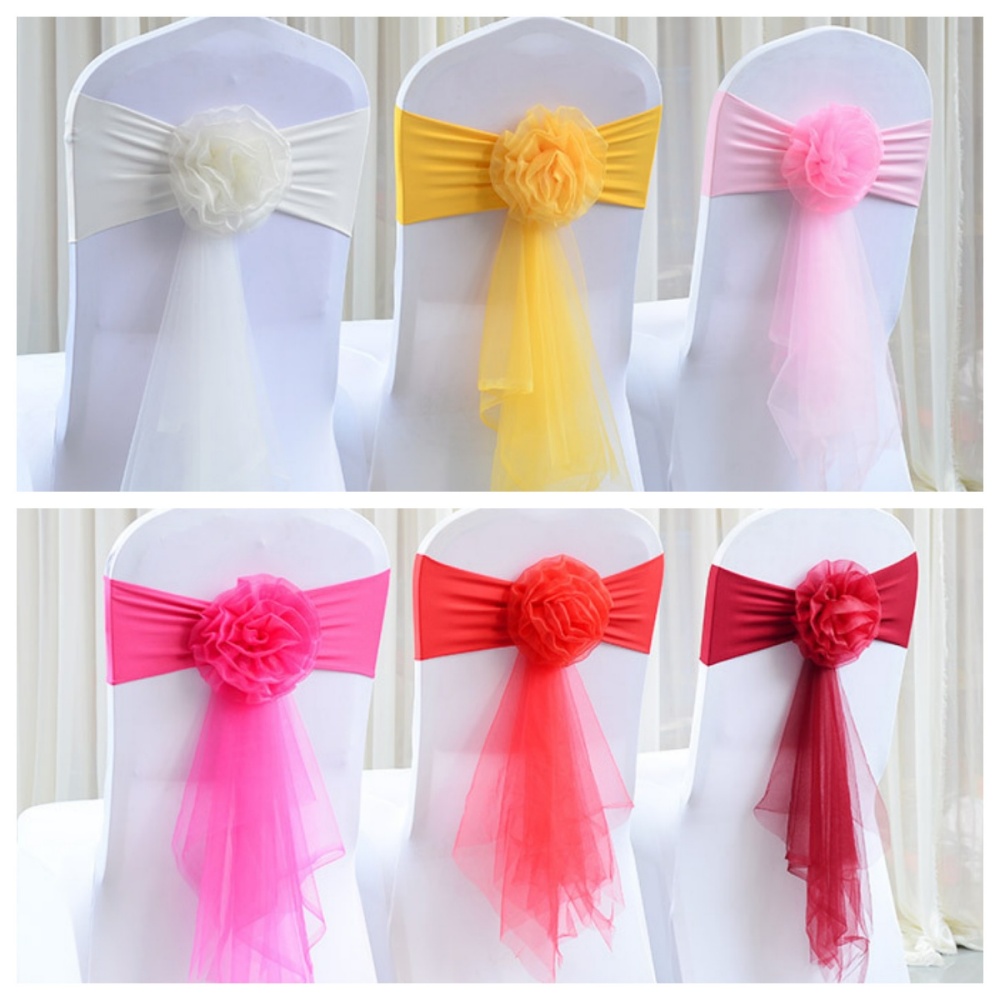Chair Sashes Romantic Organza  - Chair Sash Organza 리뷰 및 가격