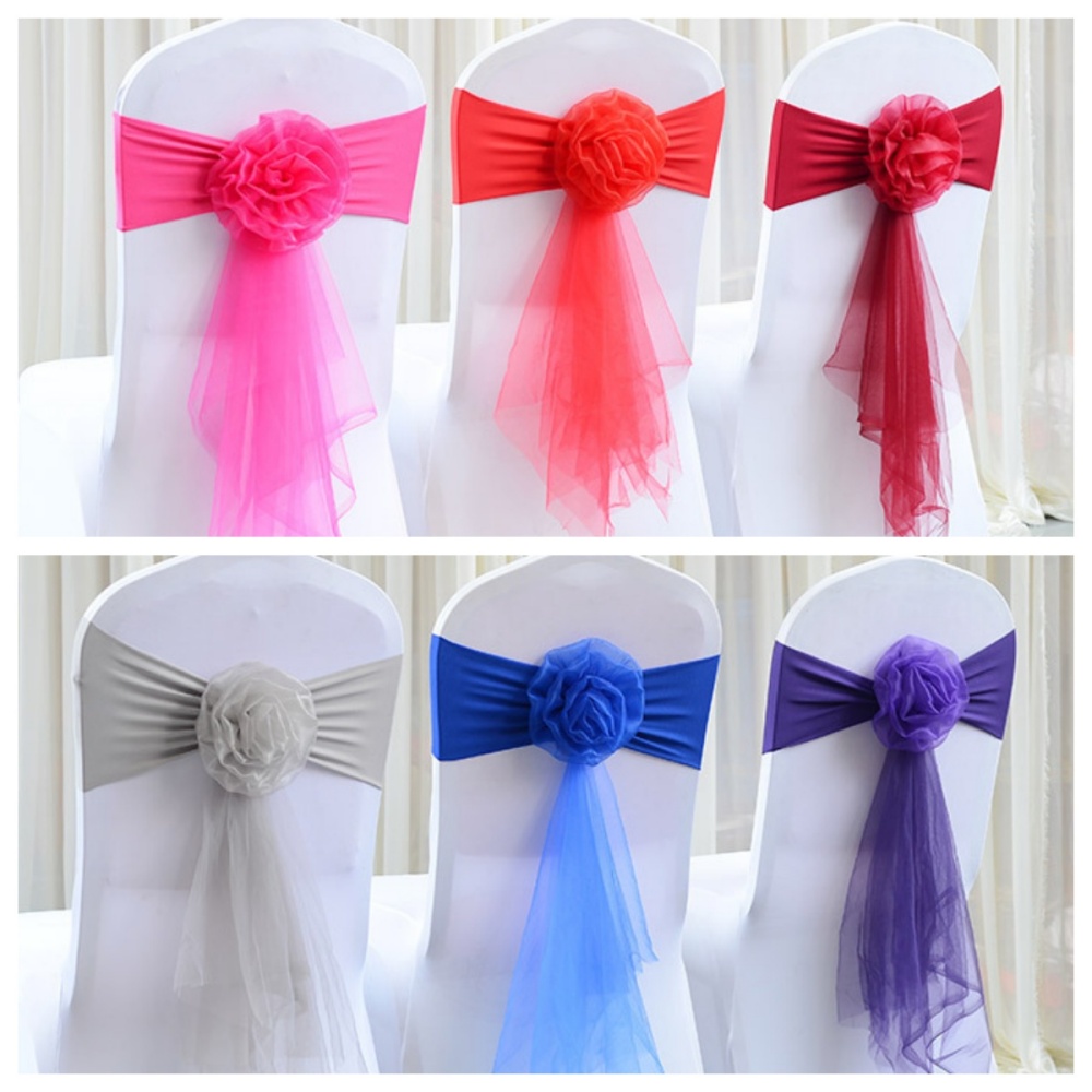 Chair Sashes Romantic Organza  - Chair Sash Organza 리뷰 및 가격