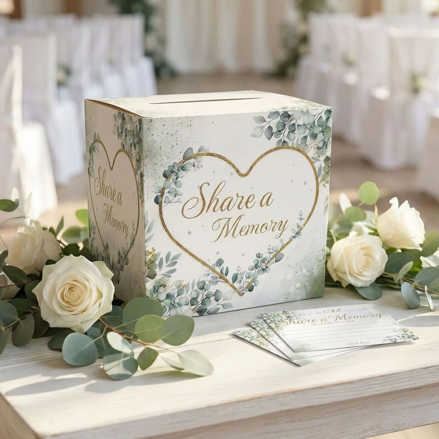 White Floral Wedding Card Box  - Wedding Supply.Box 리뷰 및 가격