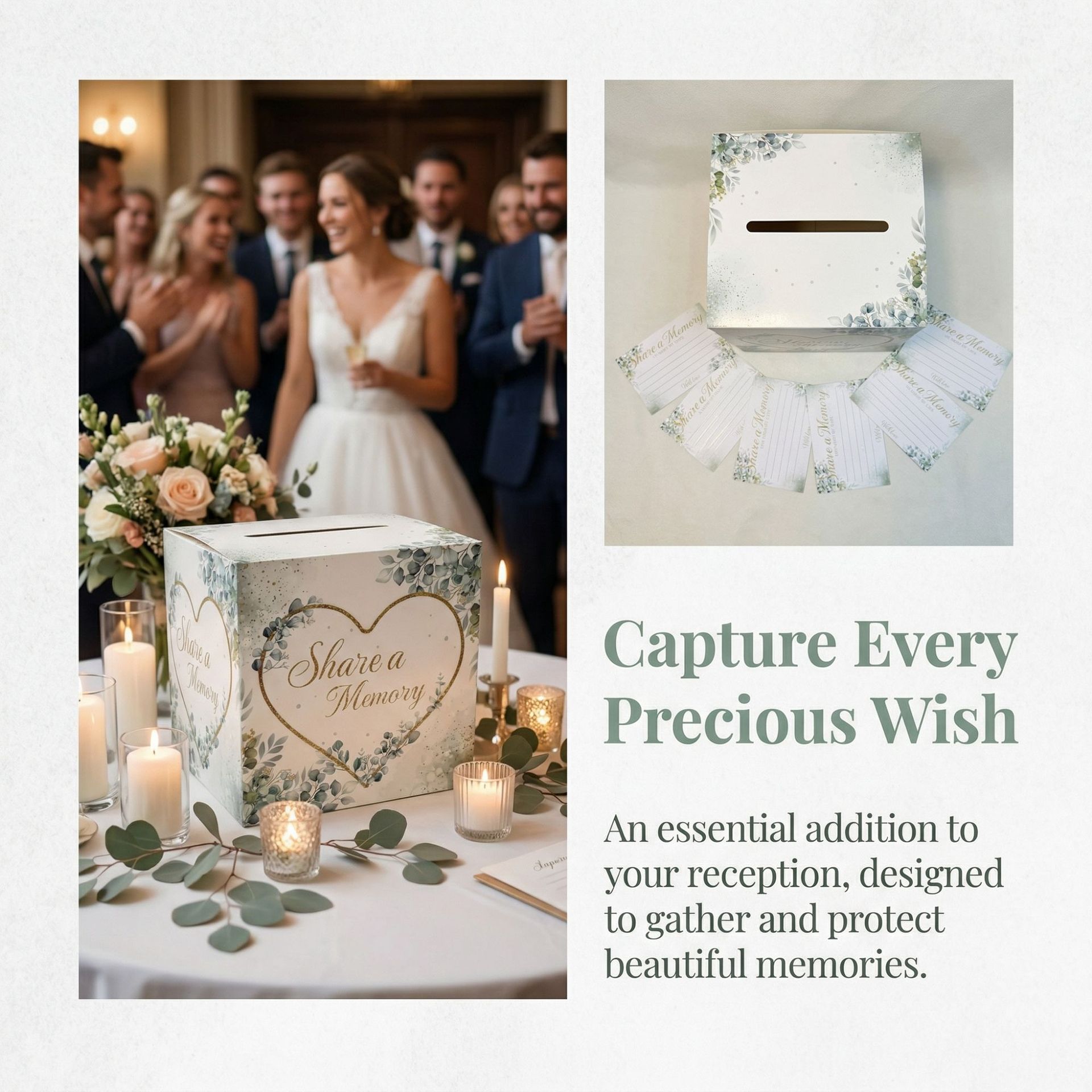 White Floral Wedding Card Box  - Wedding Supply.Box 리뷰 및 가격
