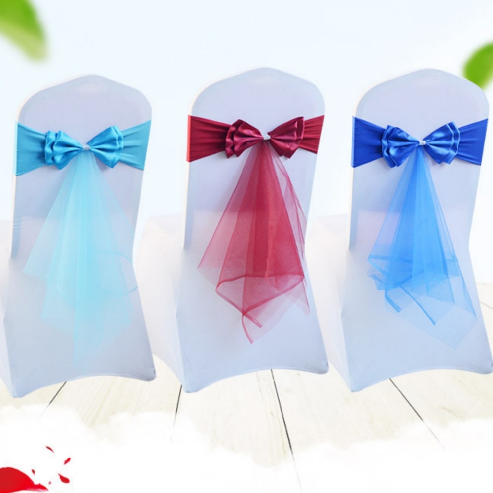 Stretch Bow Knot Customizable  - Chair Sash Organza 리뷰 및 가격