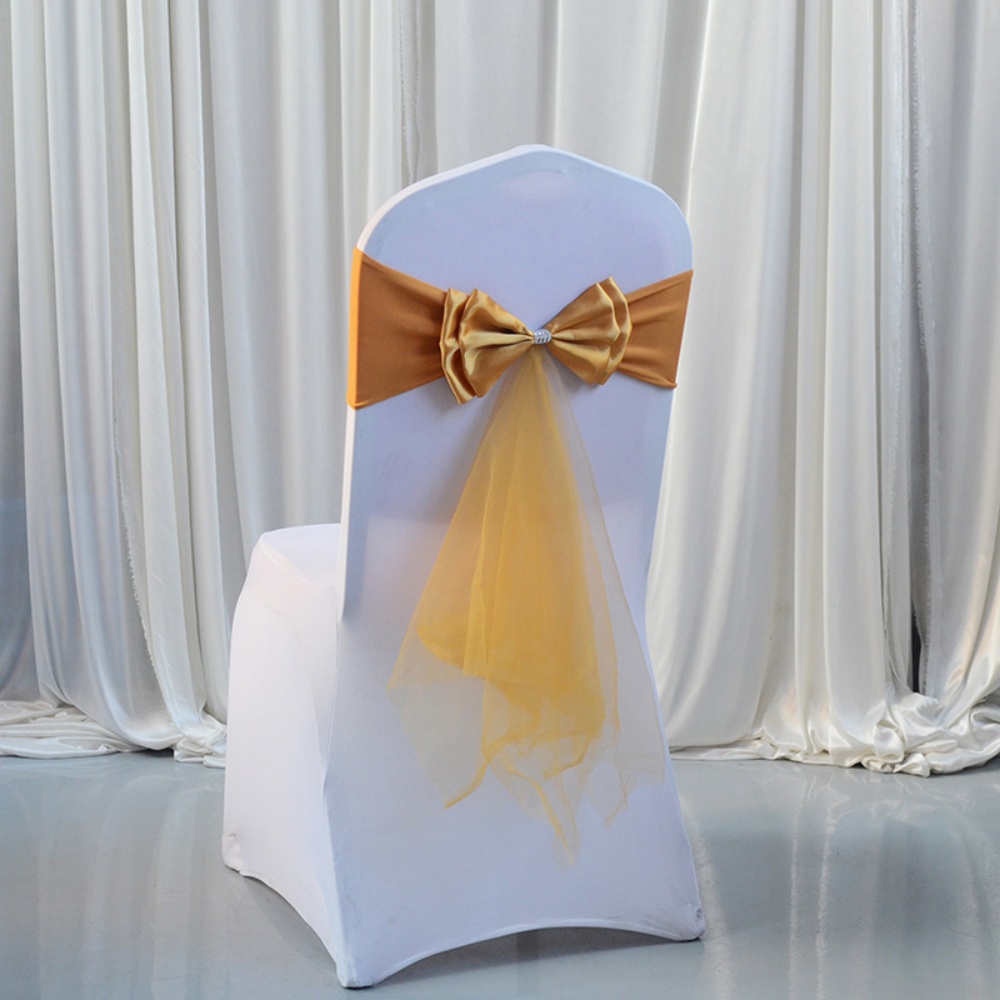 Stretch Bow Knot Customizable  - Chair Sash Organza 리뷰 및 가격