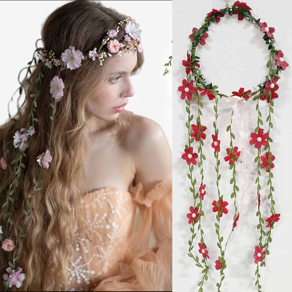 Bohemian Rattan Flower Vines C - Wedding Arch Flower 리뷰 및 가격
