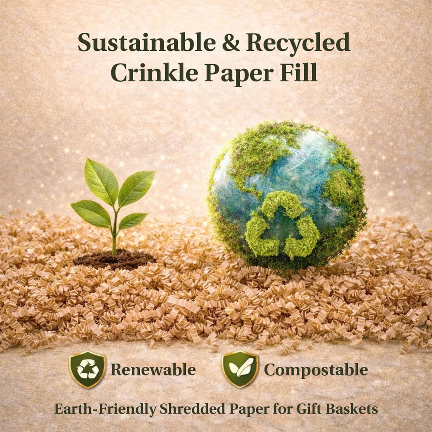 Crinkle Cut Brown Recyclable S - Wedding Supply.Box 리뷰 및 가격
