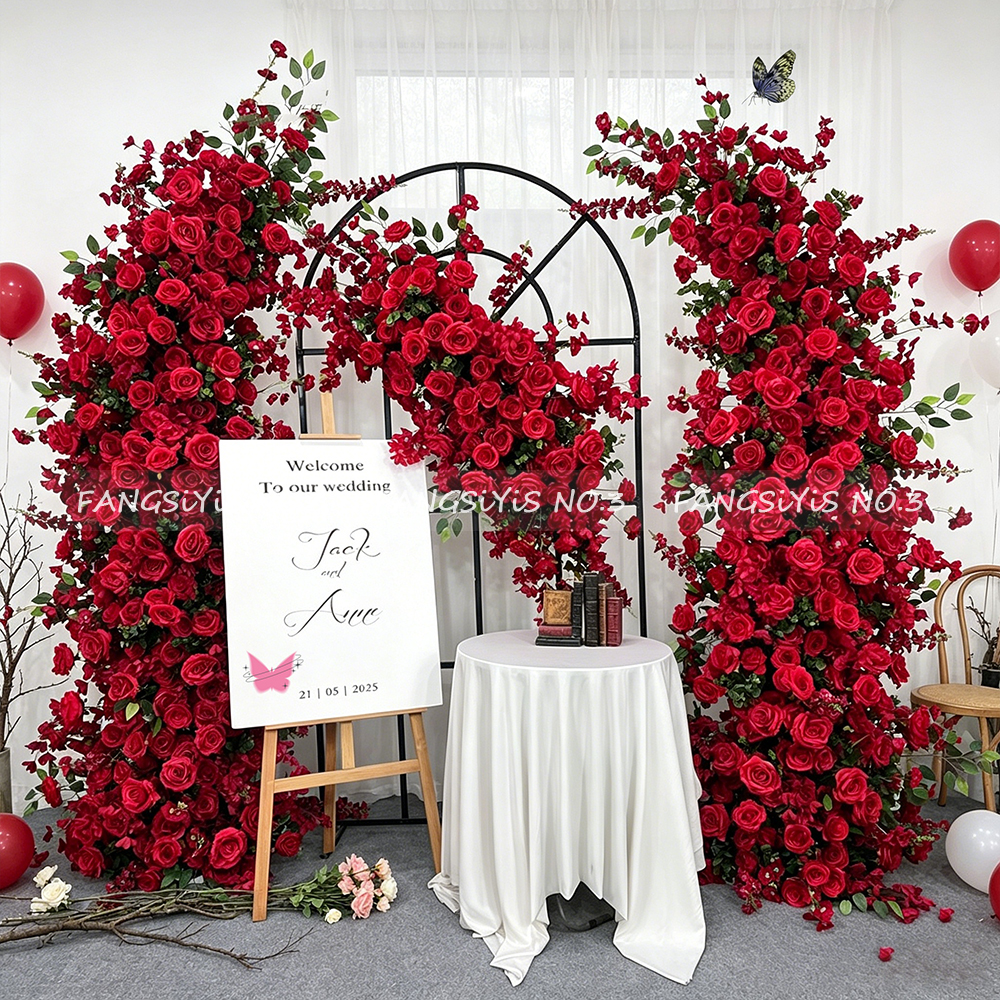 Artificial Pink Rose Arch with - Wedding Arch Flower 리뷰 및 가격