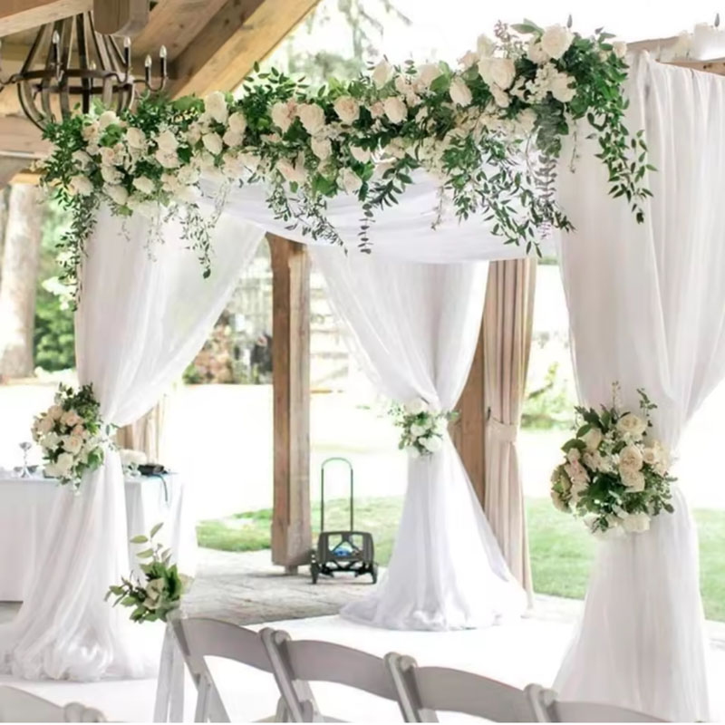 5/10M Sheer Crystal Wedding Tu - Chair Sash Organza 리뷰 및 가격
