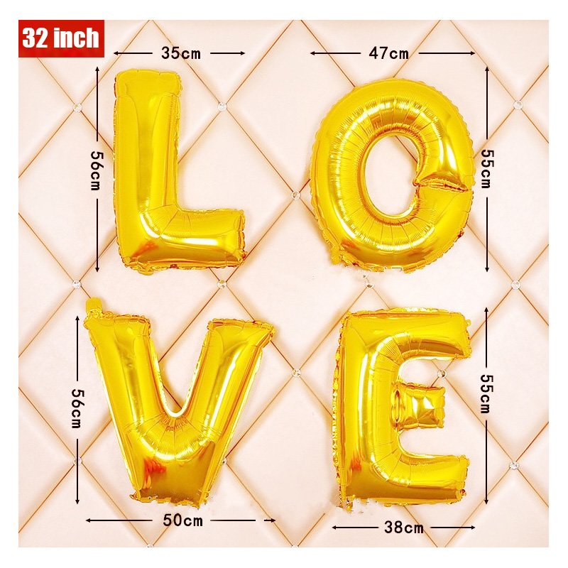 16 32 40 Inch Foil Letter Ball - Wedding Z 리뷰 및 가격