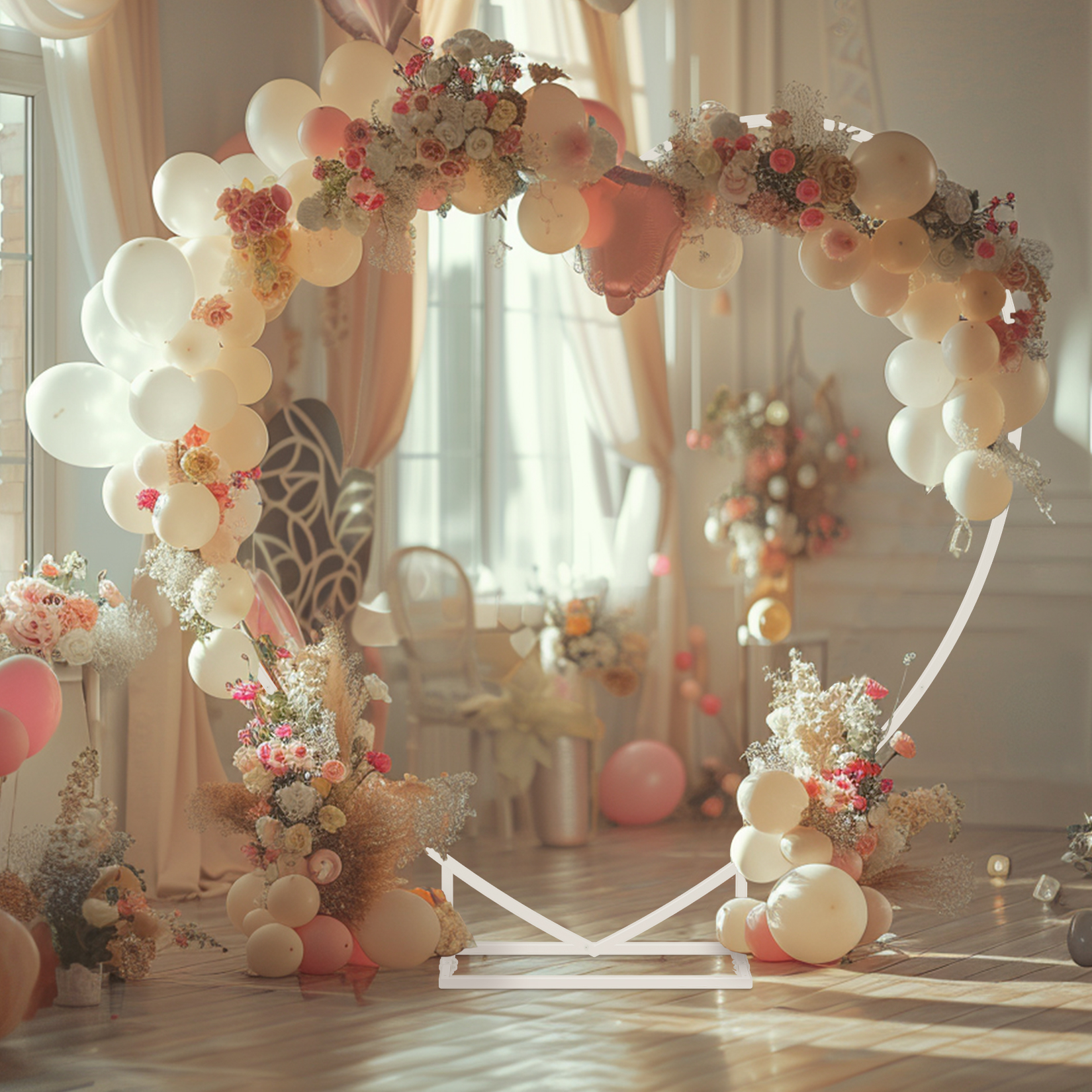 Heart Shaped White Metal Ballo - Wedding Support 리뷰 및 가격