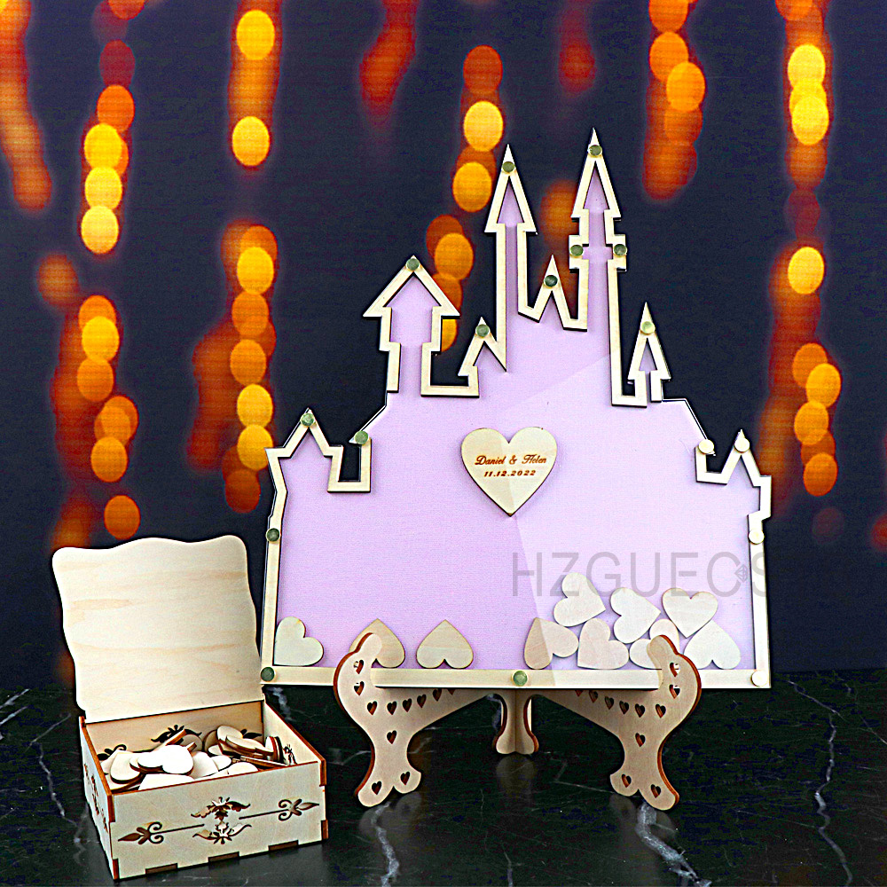 Personalized  Castle Guest Boo - Personalized Guest Book 리뷰 및 가격