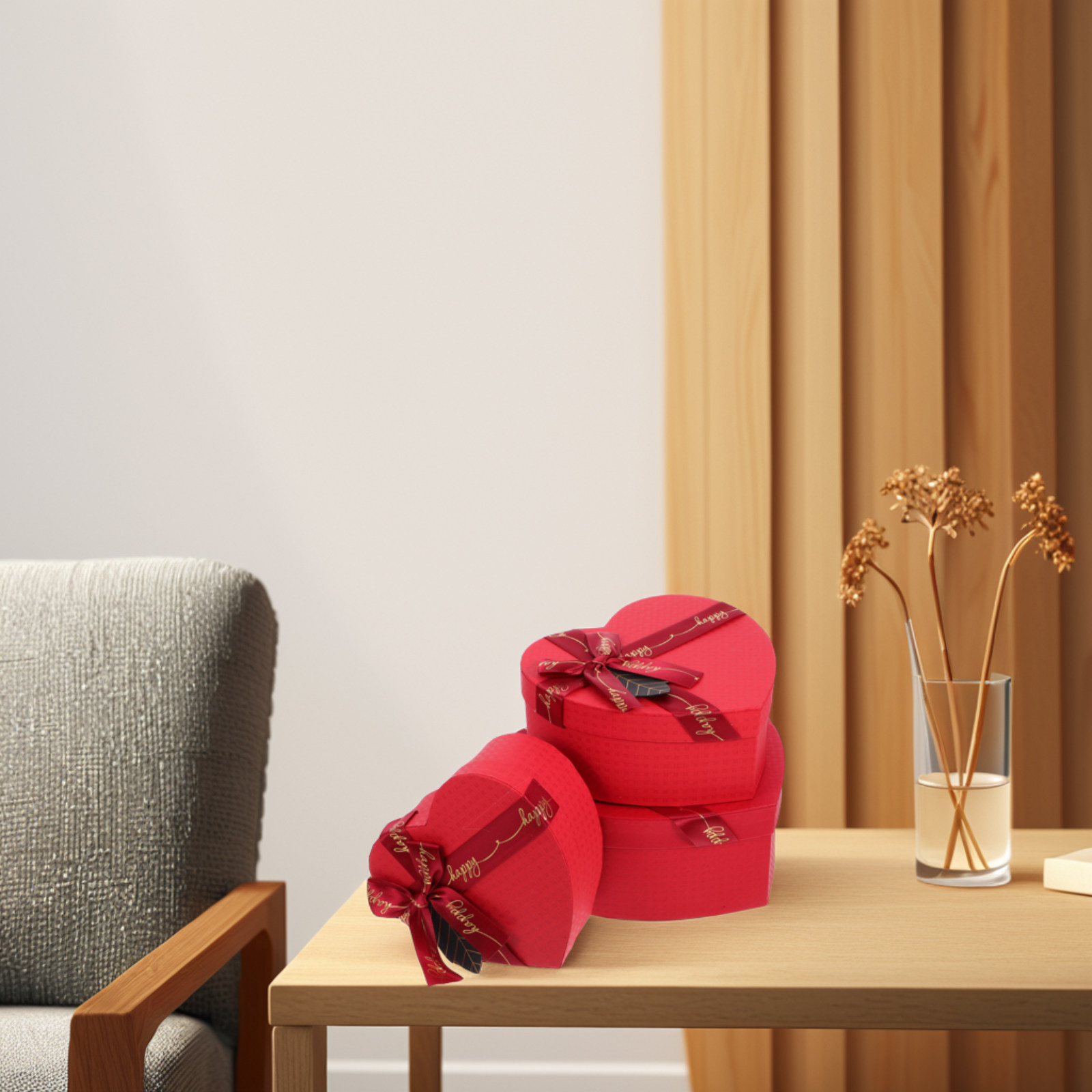 3Pcs Heart Gift Box Stylish Ro - Wedding Solution 리뷰 및 가격