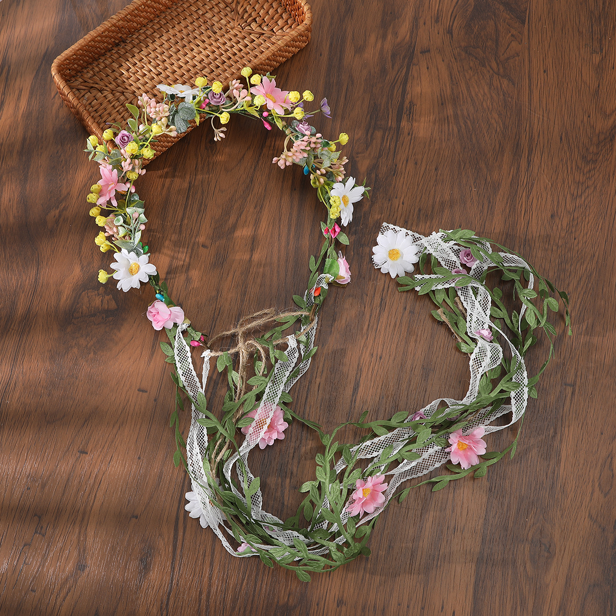 Retro Bohemia Flower Hair Crow - Wedding Arch Flower 리뷰 및 가격