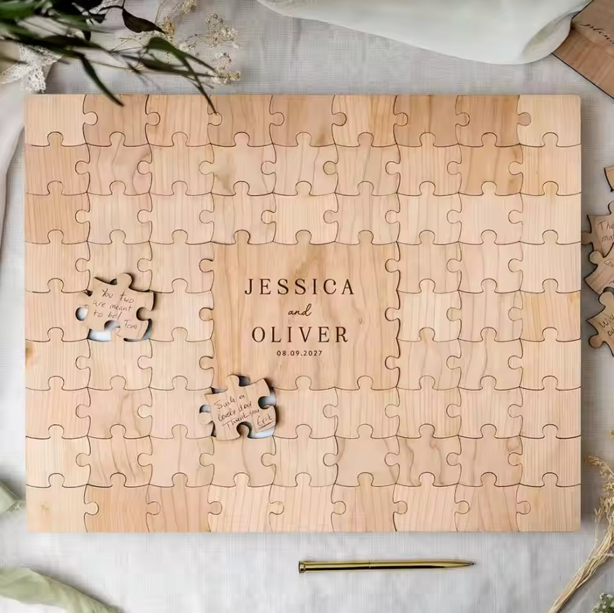 Rustic Wooden Personalized Wed - Personalized Guest Book 리뷰 및 가격