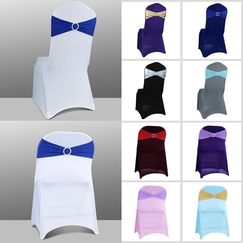 100/50/10pcs Elastic Chair Kno - Chair Sash Organza 리뷰 및 가격