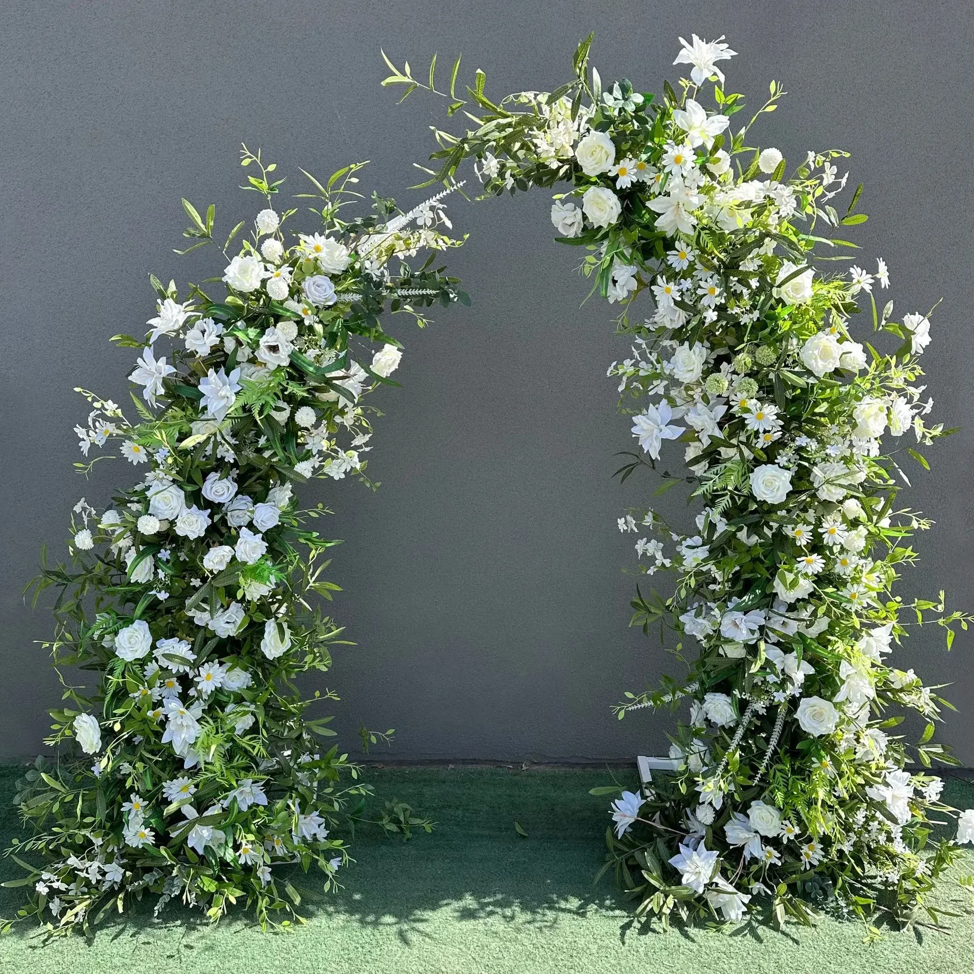 Trumpet Arch Artificial Flower - Wedding Arch Flower 리뷰 및 가격