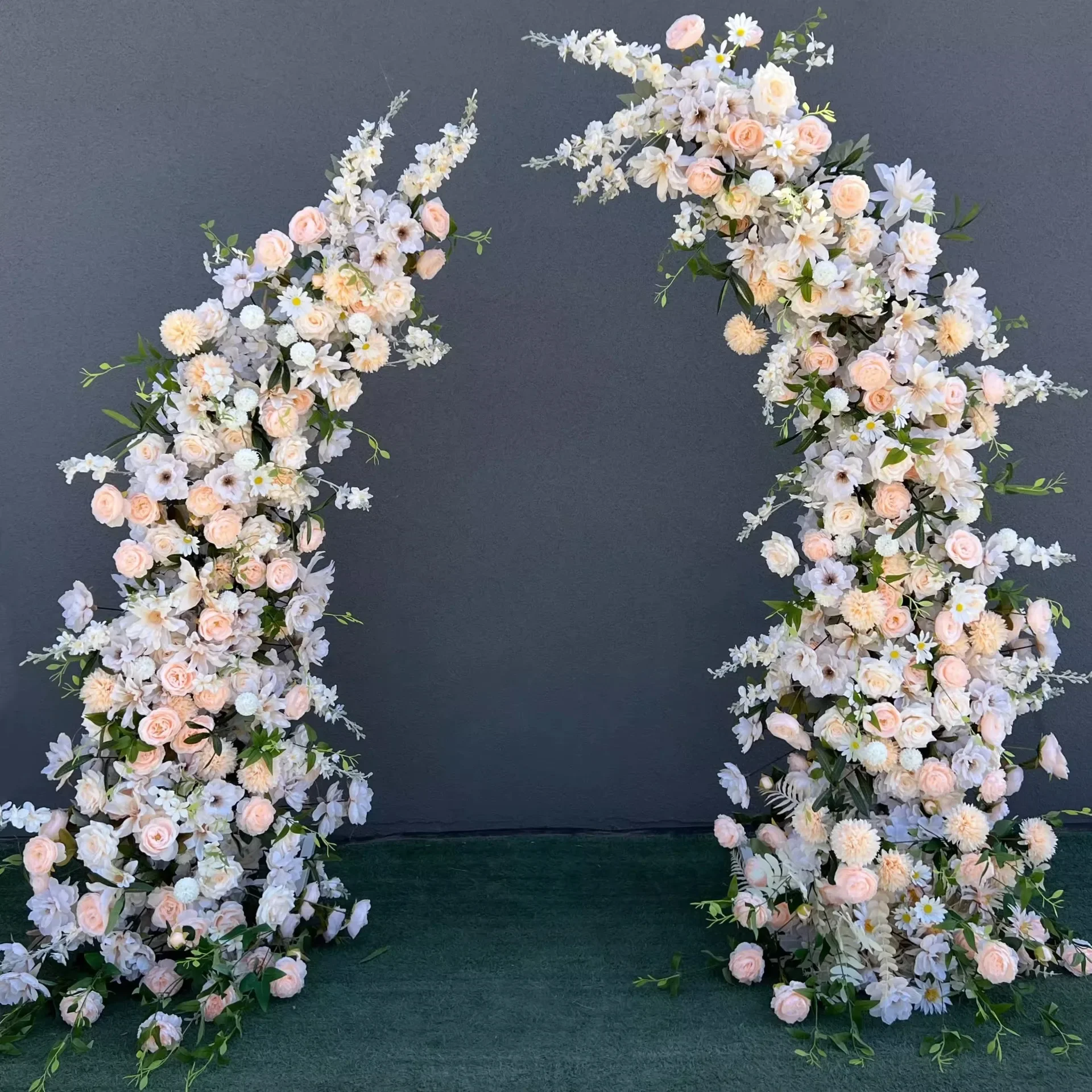 Trumpet Arch Artificial Flower - Wedding Arch Flower 리뷰 및 가격