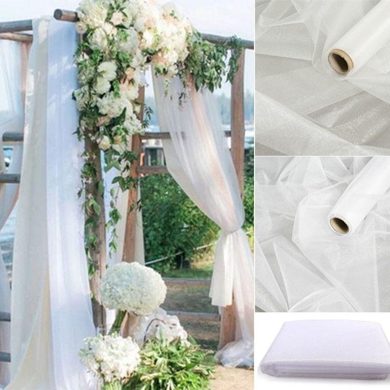 5meter/lot Sheer Crystal Organ - Chair Sash Organza 리뷰 및 가격