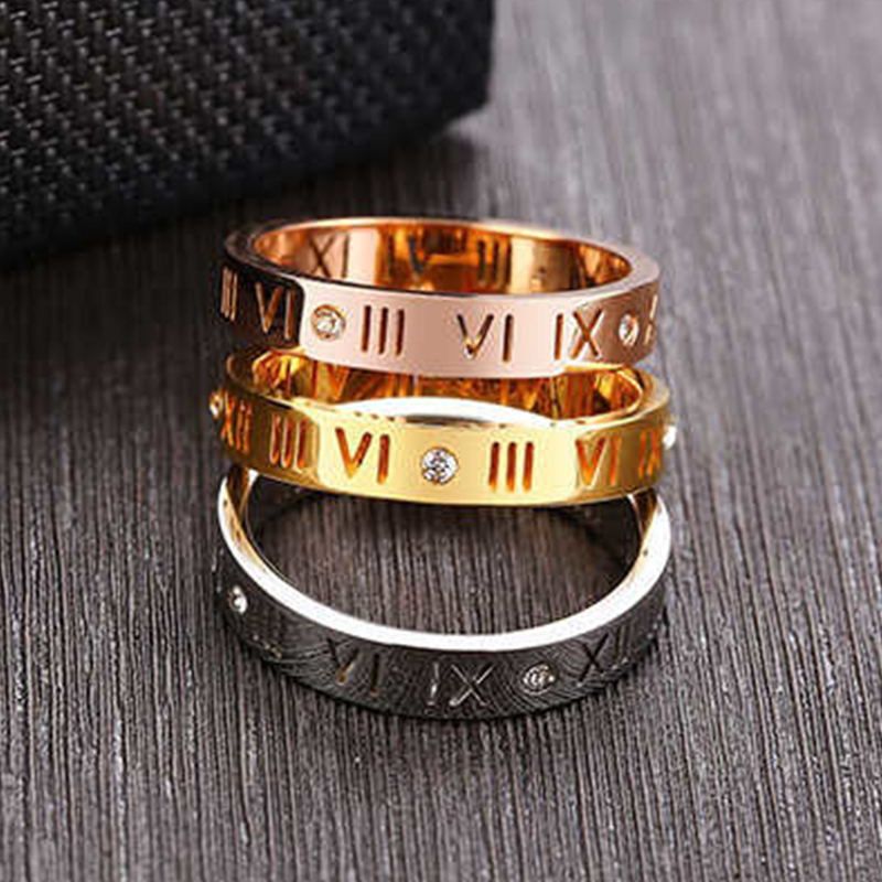 Hollow Roman Numeral Ring Stai - Wedding Z 리뷰 및 가격