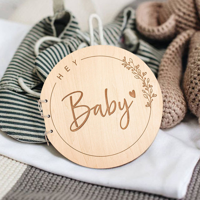 Wooden Circular Cover Message  - Personalized Guest Book 리뷰 및 가격