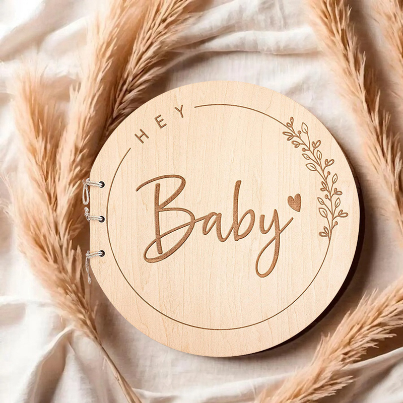 Wooden Circular Cover Message  - Personalized Guest Book 리뷰 및 가격