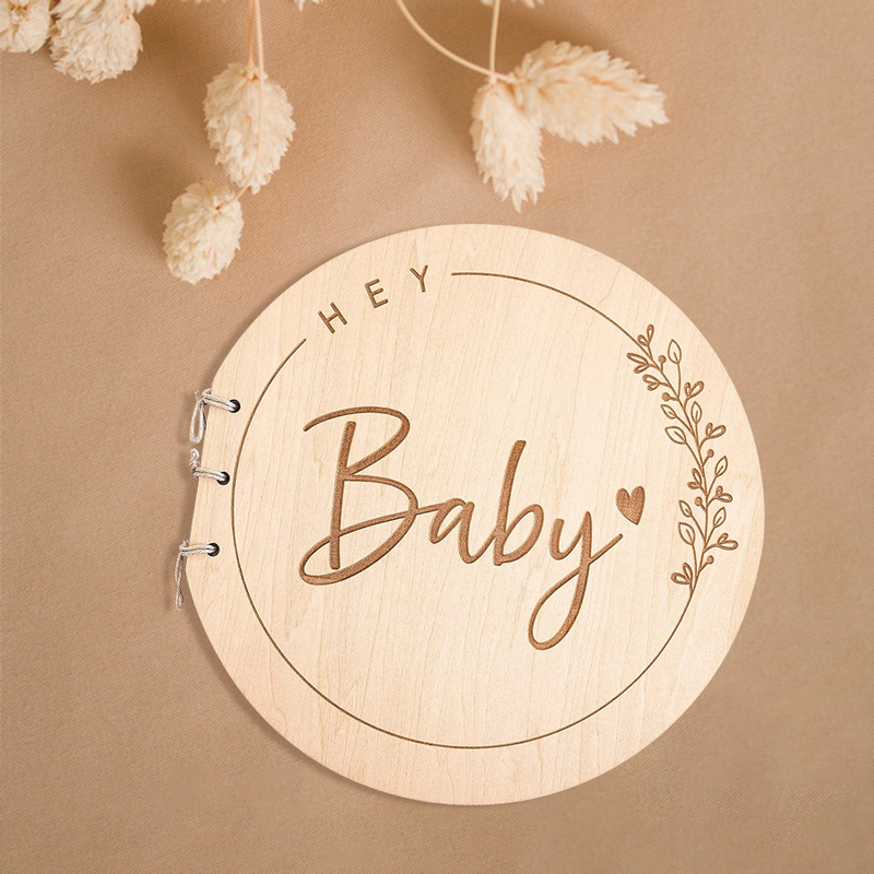 Wooden Circular Cover Message  - Personalized Guest Book 리뷰 및 가격