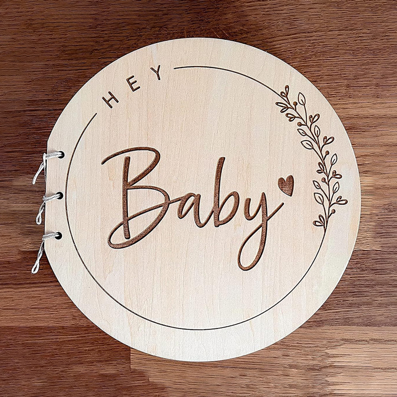 Wooden Circular Cover Message  - Personalized Guest Book 리뷰 및 가격