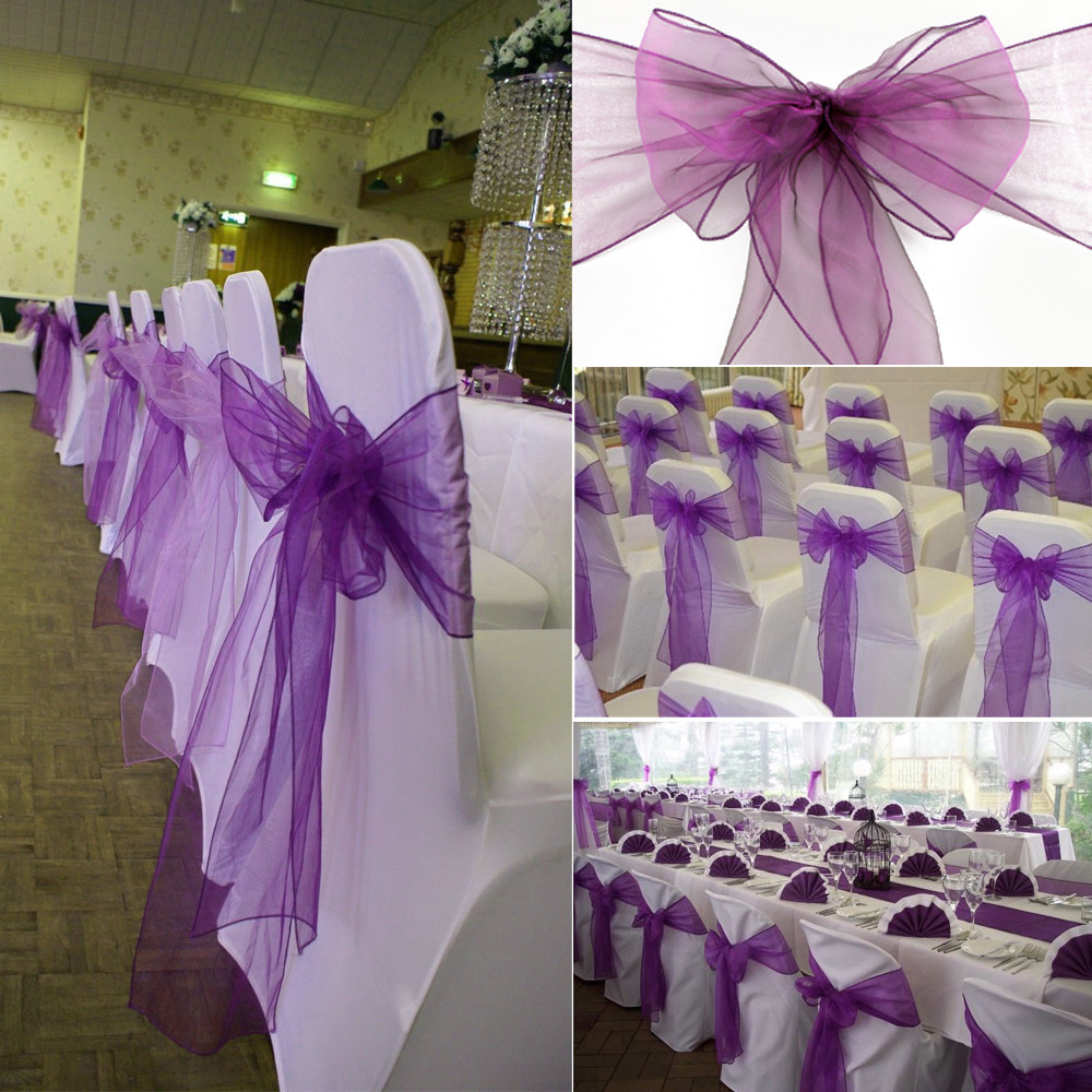 1pcs Organza Chair Sashes Knot - Chair Sash Organza 리뷰 및 가격