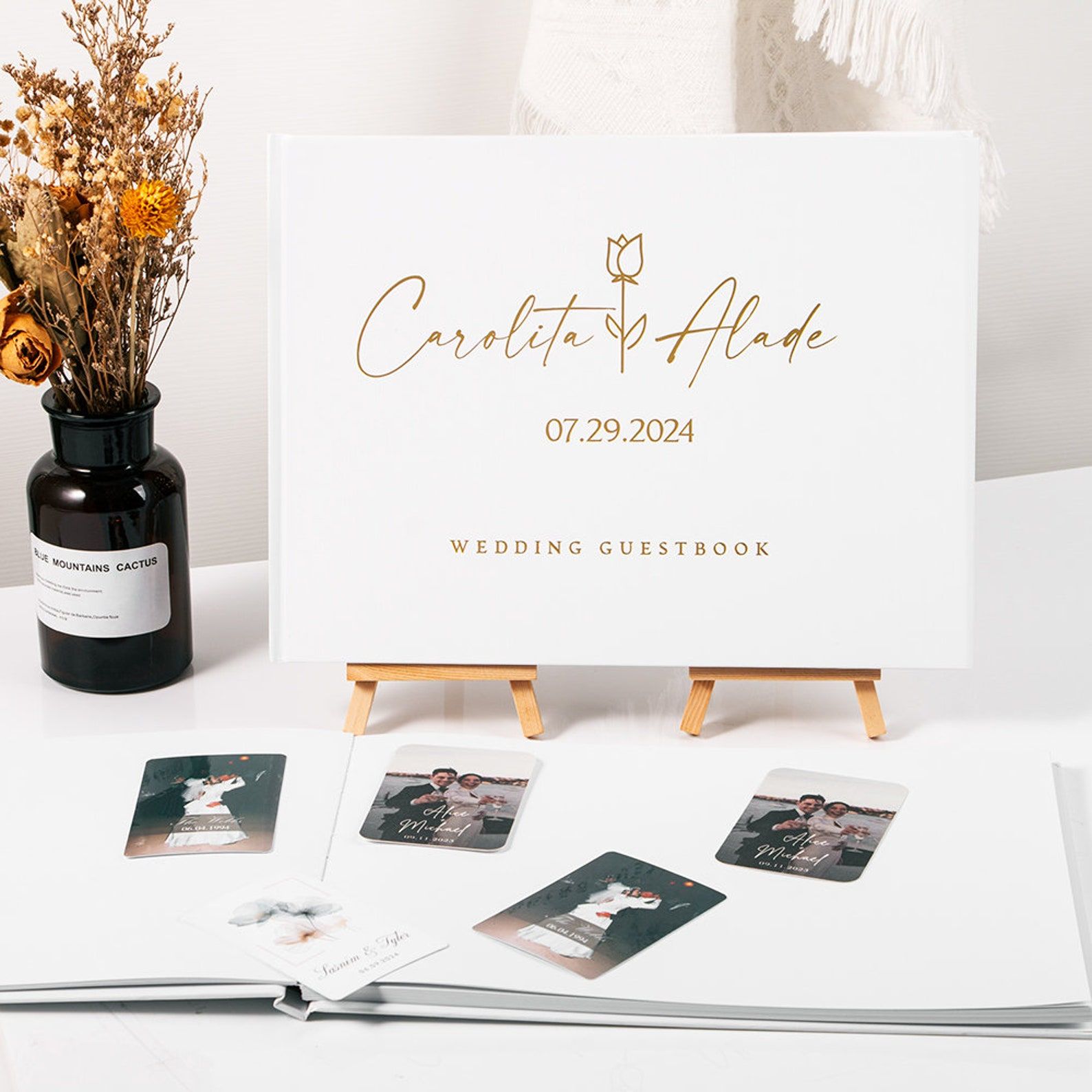 Custom Wedding Guestbook Perso - Personalized Guest Book 리뷰 및 가격