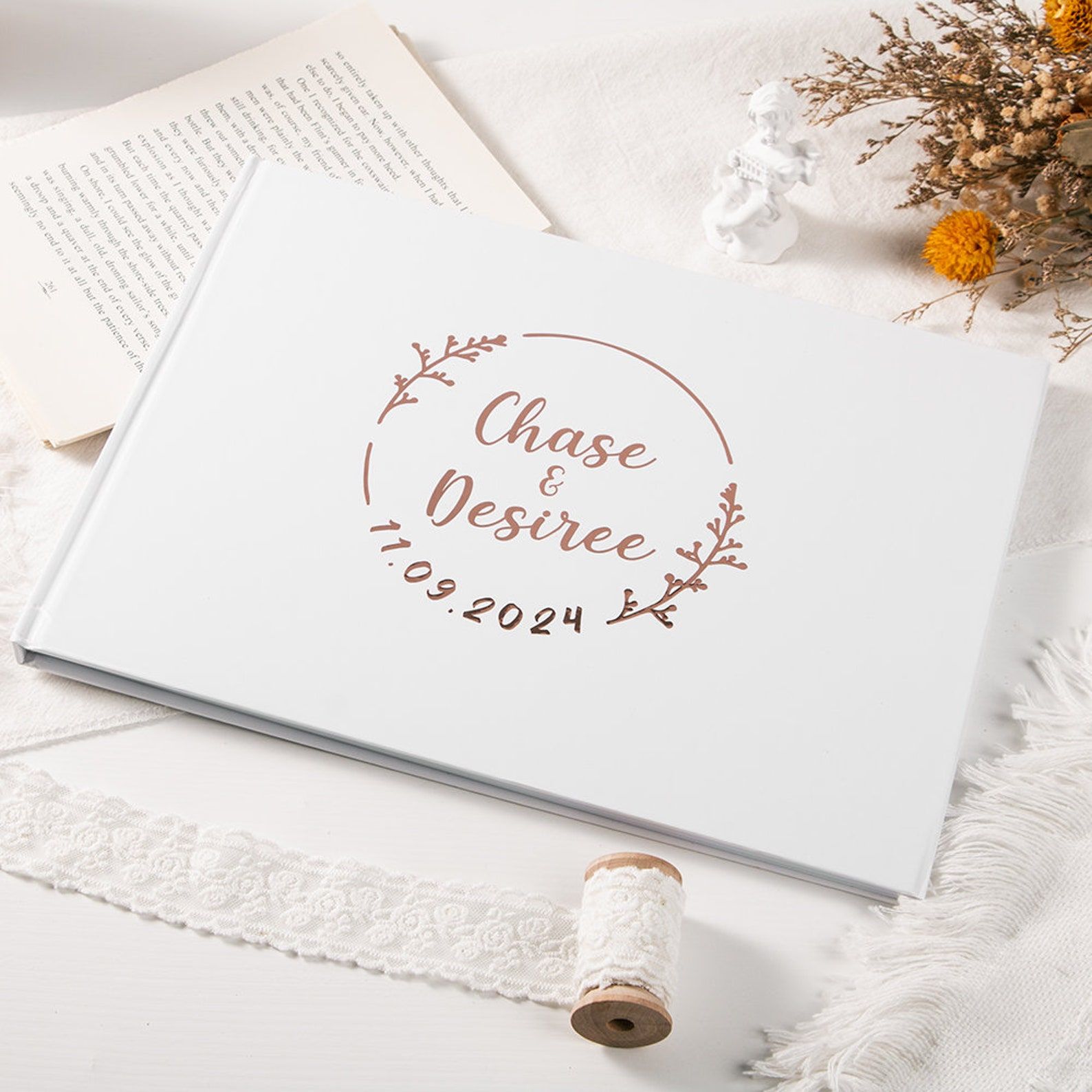 Custom Wedding Guestbook Perso - Personalized Guest Book 리뷰 및 가격